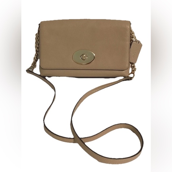 NWOT COACH  Pebbled Leather Crosstown Crossbody Bag - Picture 1 of 16